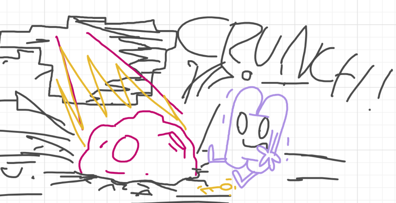 A panel from I've Been Everywhere, Man, episode nine of the Board Boards object show by Furretwalk/WalkingFurret.